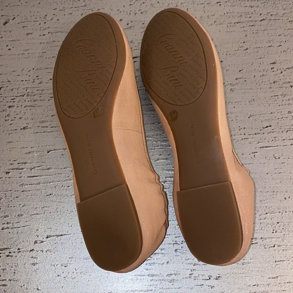 New Gianni Bini Kayson Leather Flats Pink Marble - Picture 6 of 6